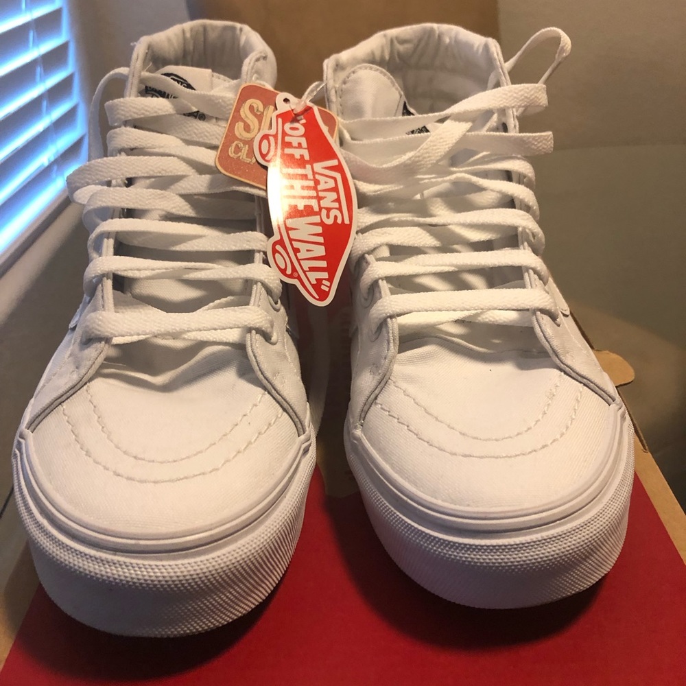 Vans SK8-HI Slim Canvas True White